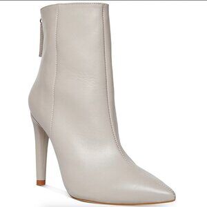 Steve Madden Womens Halena Leather Pointed Toe Ankle Boots